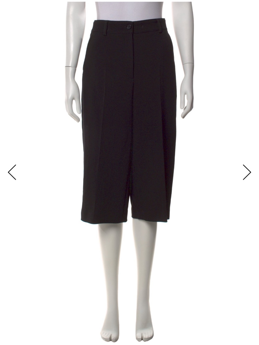 Akris Punto Black Wide-Leg Virgin Wool Pants